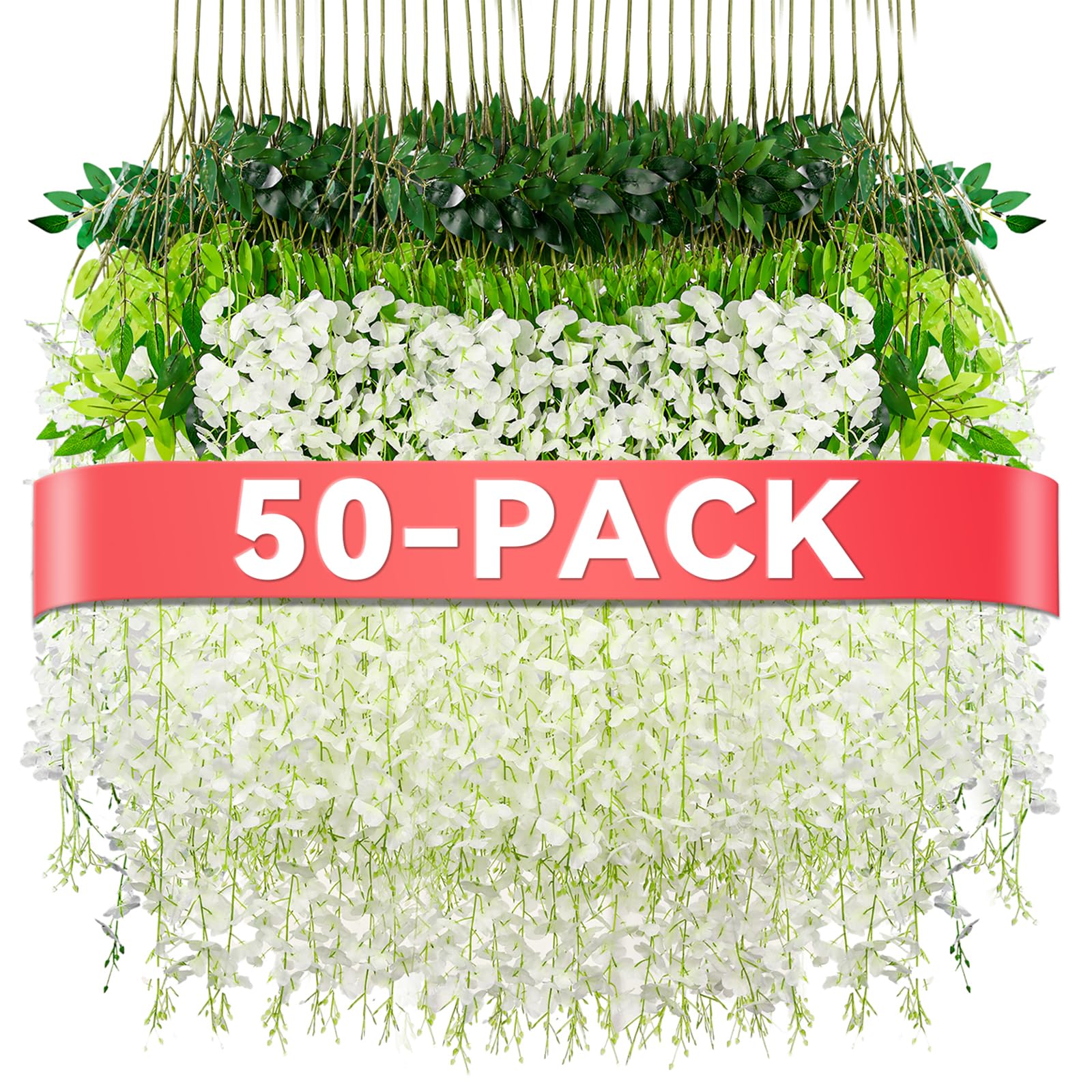 Alotiki wisteria hanging flowers pack setup for elegant venue decor