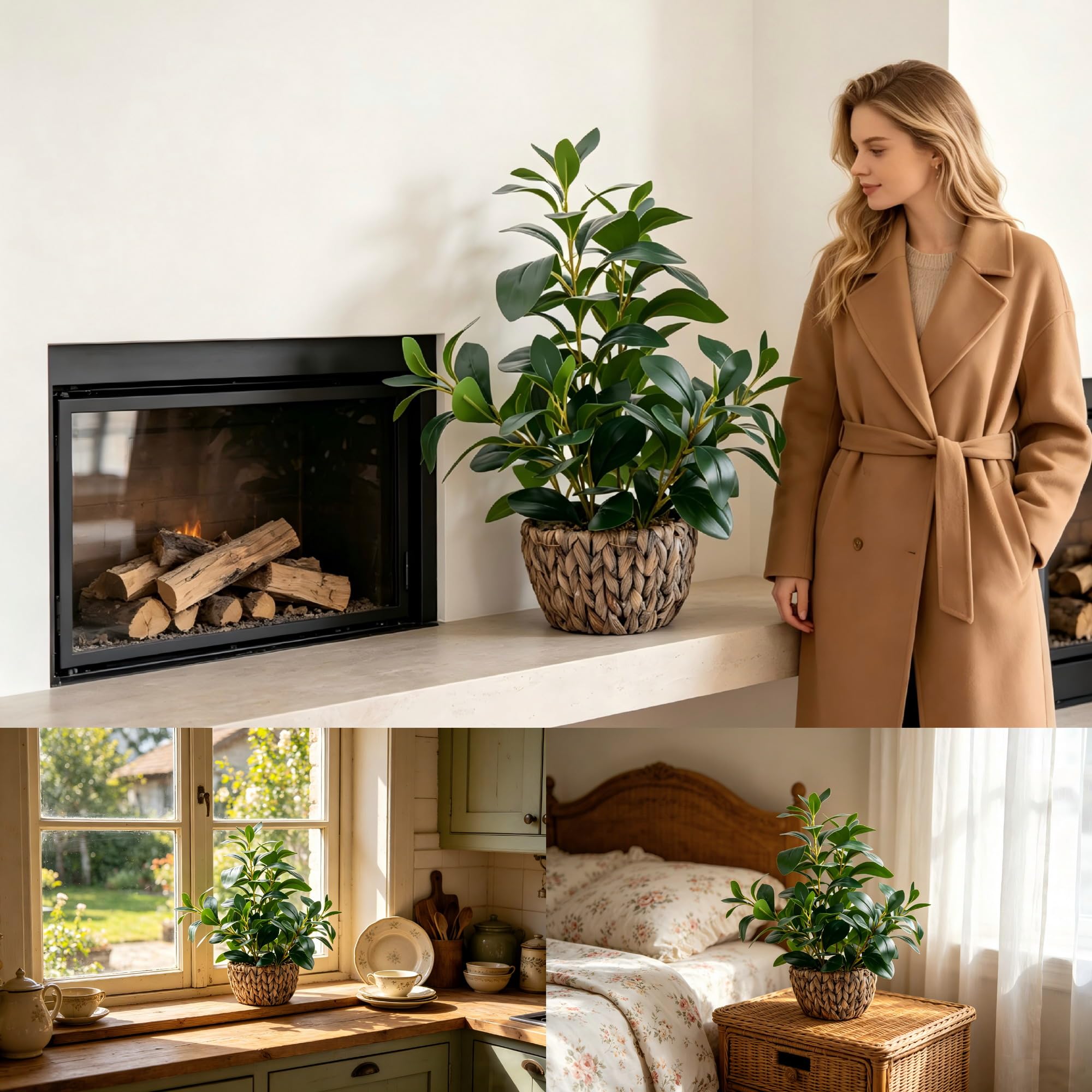 AlphaAcc Ficus plant close-up reveals detailed leaves and lifelike texture.