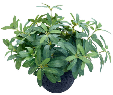 AlphaAcc olive leaves artificial plant adds low-maintenance greenery to any shelf