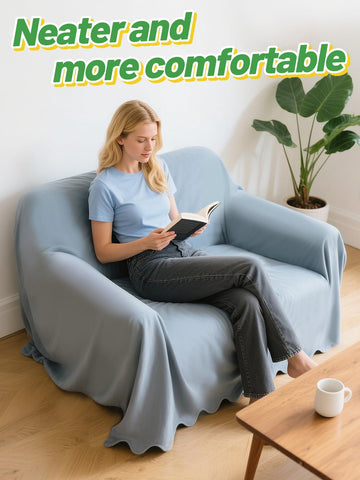Alphatool grips installed between cover and sofa back to reduce wrinkles