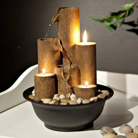 Alpine WCT202 brown finish complements rustic-modern décor