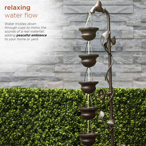 Alpine MAZ254 bronze finish detail, complements rustic outdoor decor.