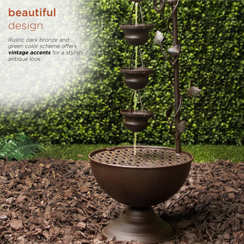 Alpine MAZ254 durable iron construction resists weather for lasting appeal.