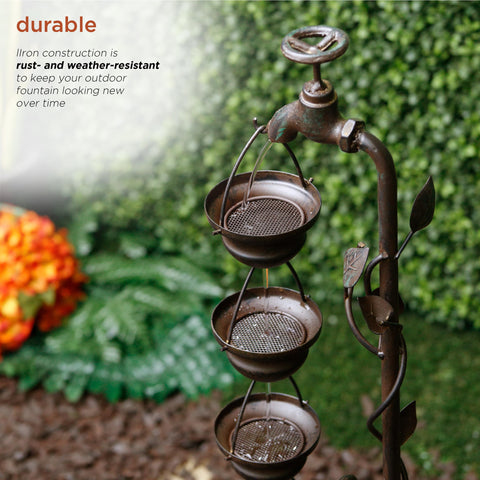 Alpine MAZ254 outdoor patio setup, plug-in operation for instant relaxation.