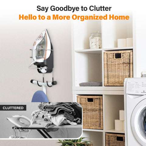 Alpinista ironing board hanger safety feature emphasizes reliability and heat resistance.