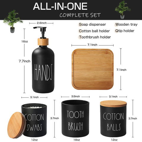 ALPIRIRAL matte black toothbrush holder keeps counters organized and stylish.