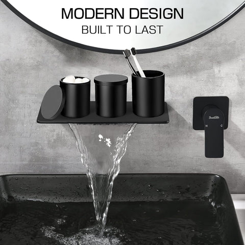 ALPIRIRAL thickened-glass base adds stability in humid bathrooms