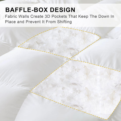 ALPSWAN queen-size duvet insert with eight corner loops for secure fit