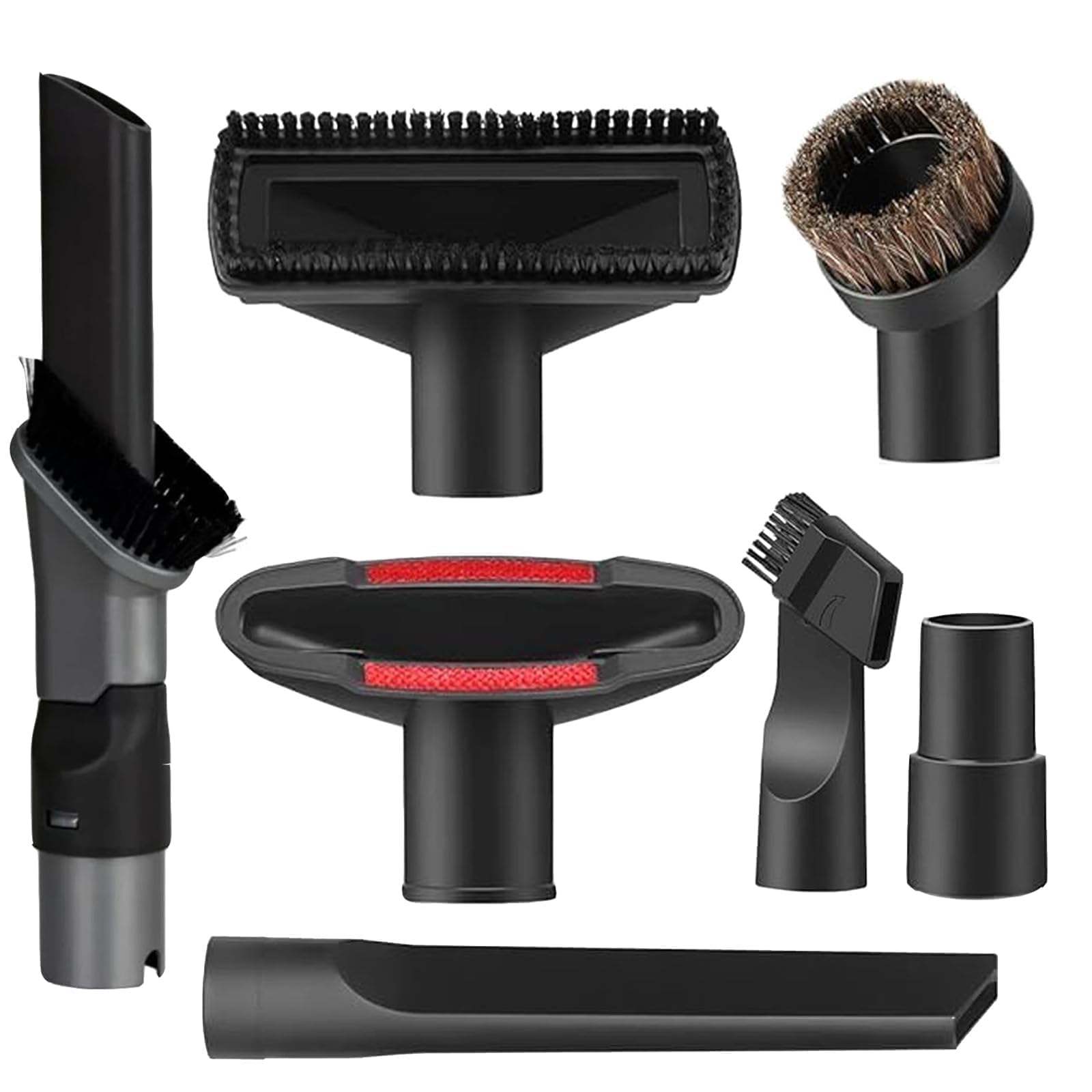 Alrens 7pcs attachments featuring dusting crevice tool for tight corners and shelves