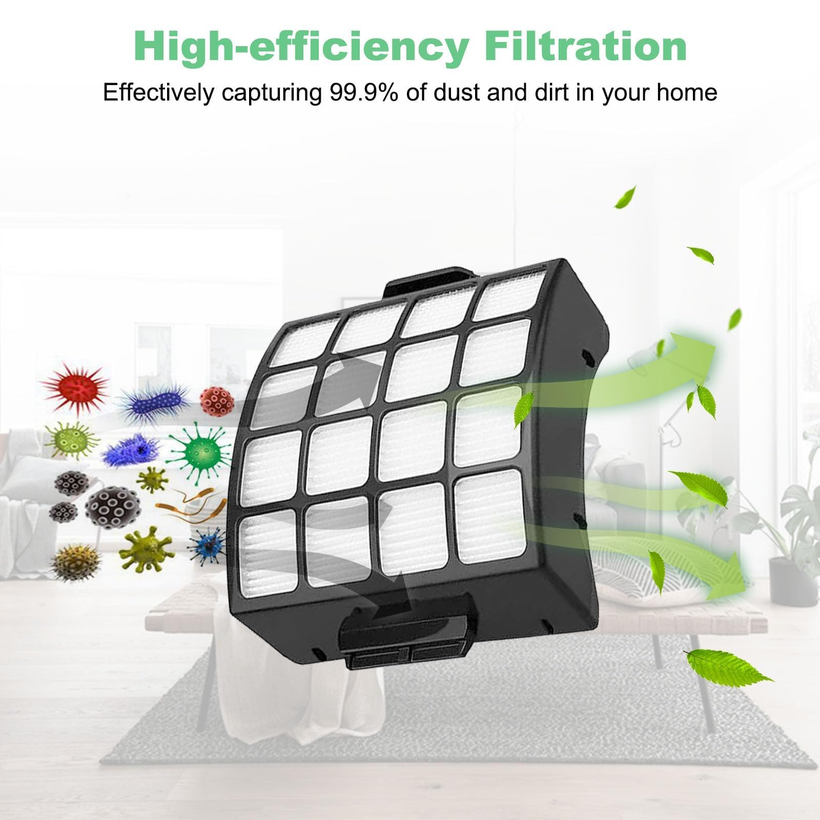Alrens AZ3002 HEPA replacement maintains suction and air quality