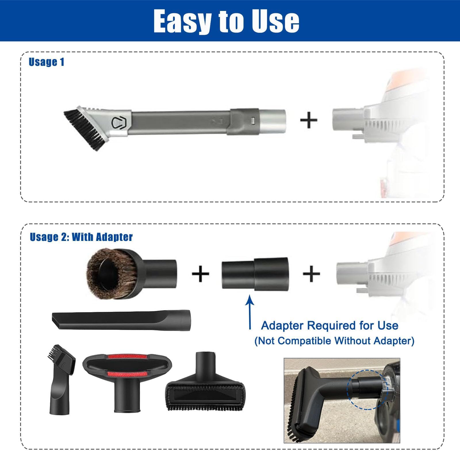 Alrens hose adapter connector for compatible Shark hoses