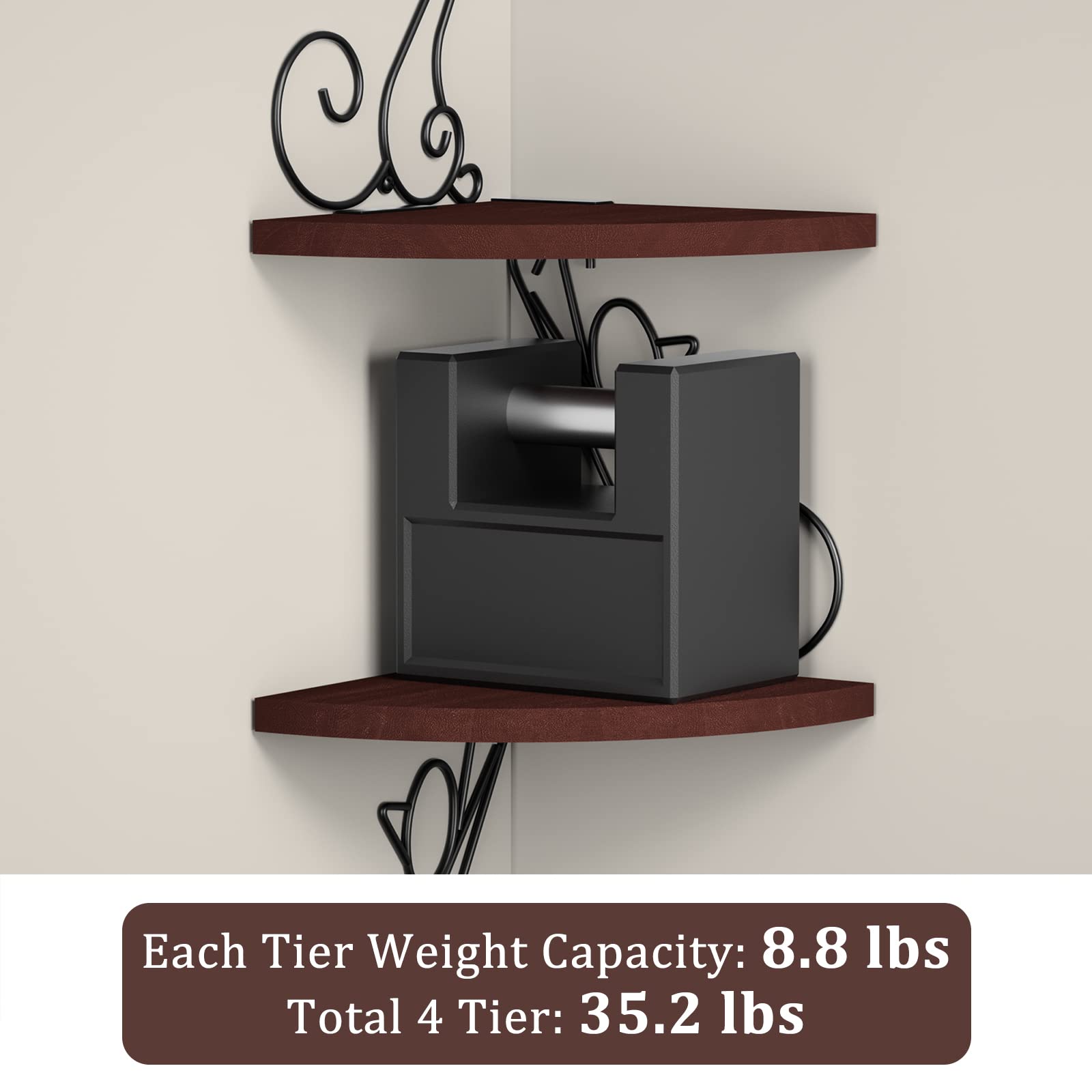 Alsonerbay kitchen corner shelf for spices and small containers