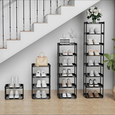 Altdnmaf corner storage shelves optimize slim corners for shoes and sundries.