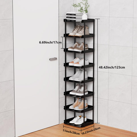 Altdnmaf narrow-space shoe rack setup keeps entryways tidy and accessible.