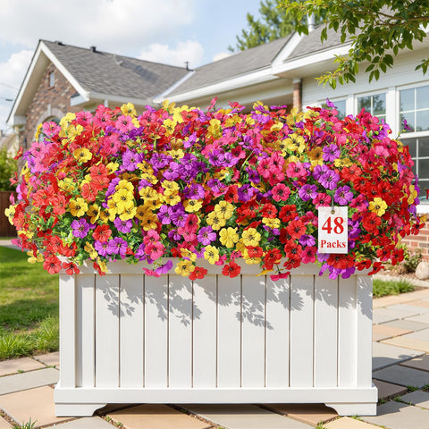 Alupssuc 48-bundle daisies for outdoor use brighten spaces with year-round color