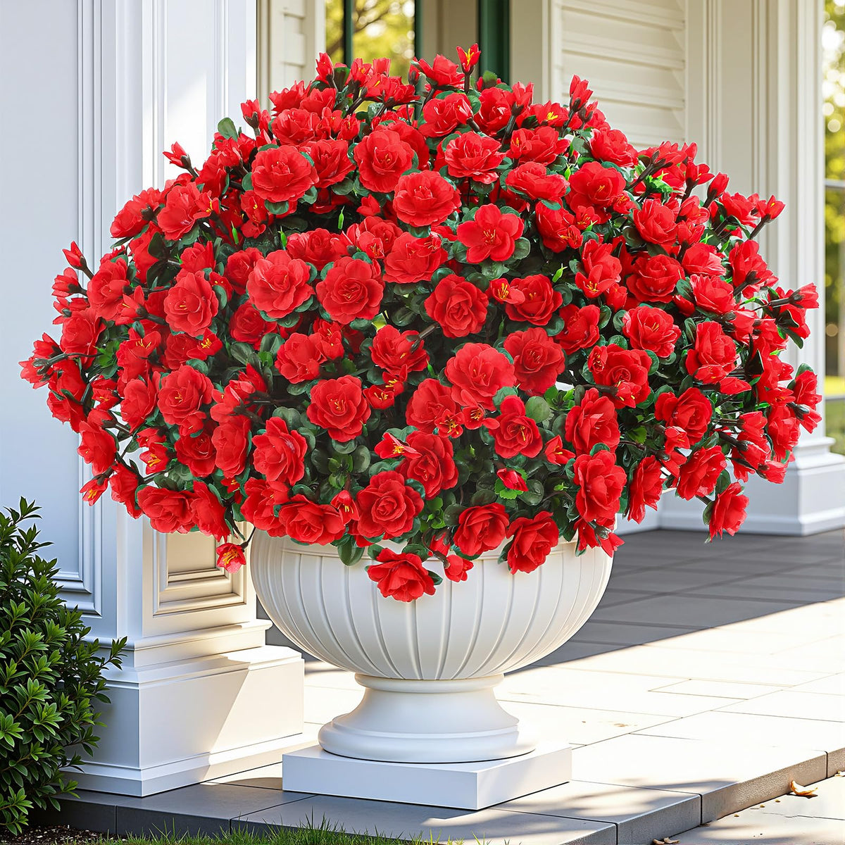 Alupssuc camellia 8-bundle outdoor display with maintenance-free blooms