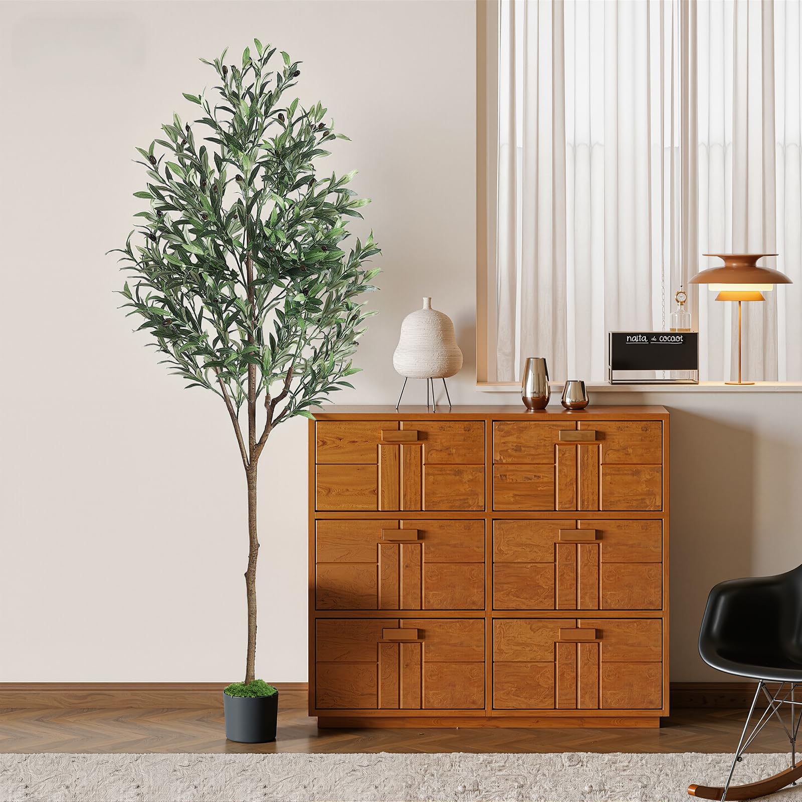 Alupssuc olive tree sways gently in breeze for realism