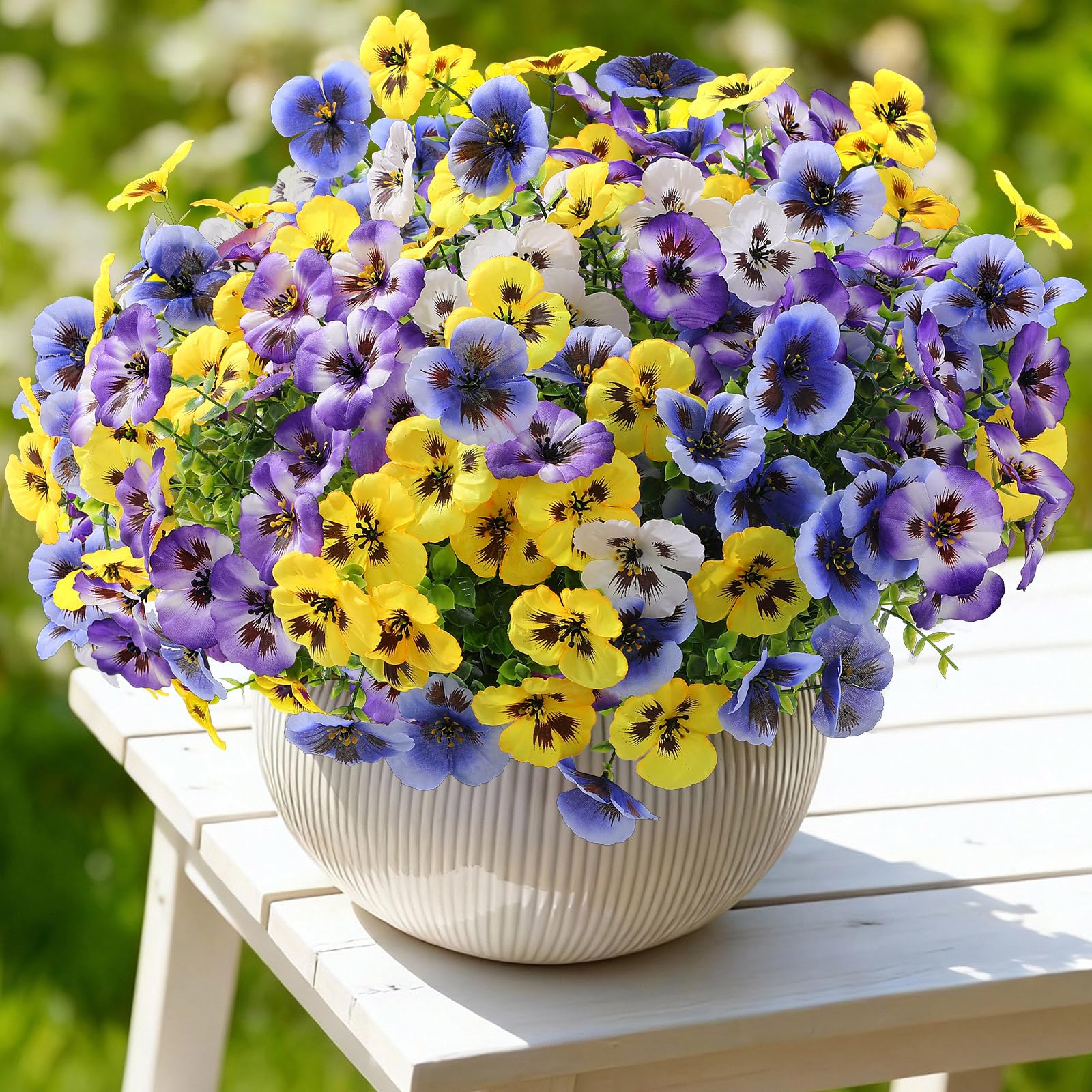 Alupssuc 24 bundles arranged as porch decor for curb appeal