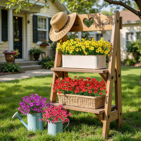 Alupssuc porch window box decor adds vibrant year-round charm