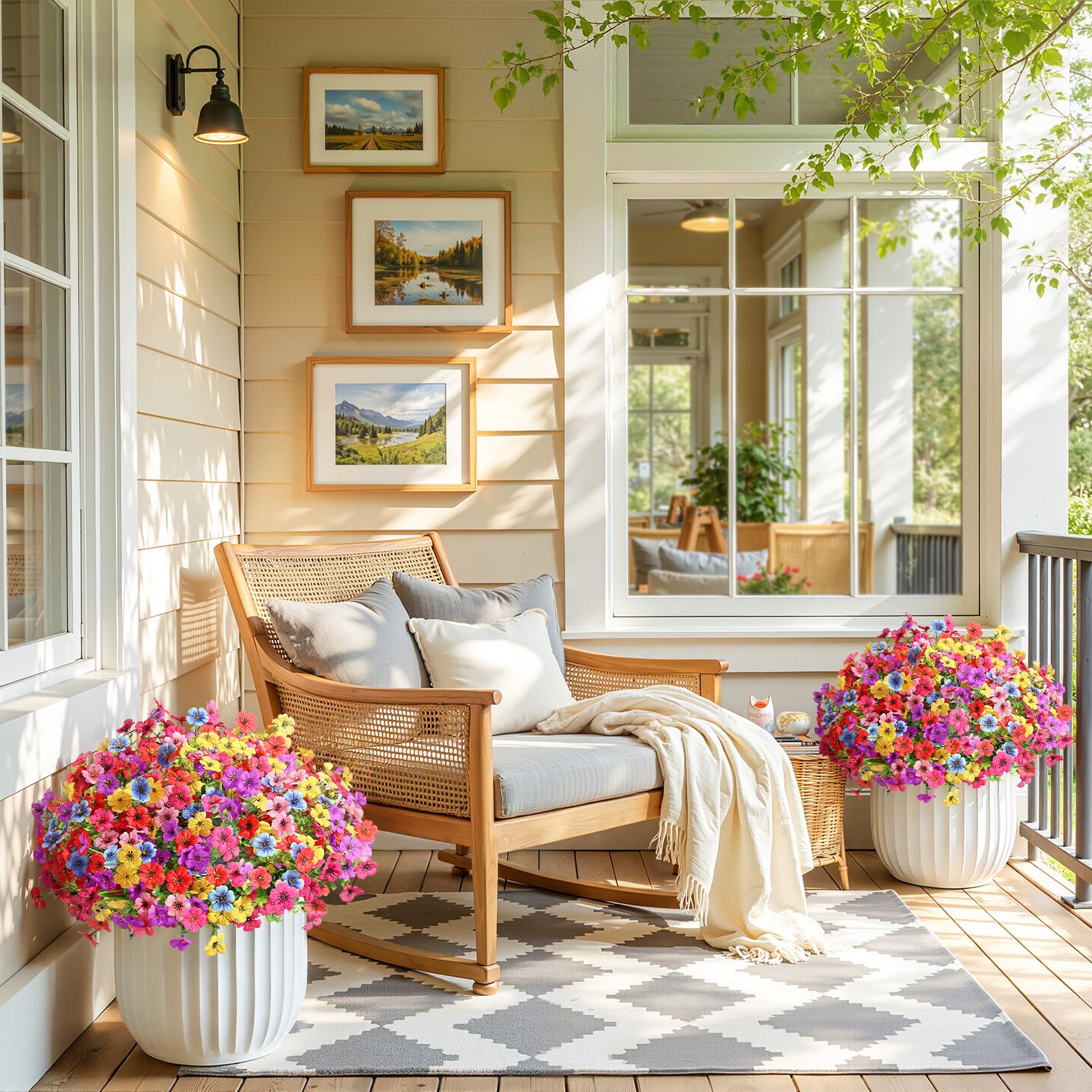 Alupssuc UV-resistant decorations; withstands weather for porch and garden displays.