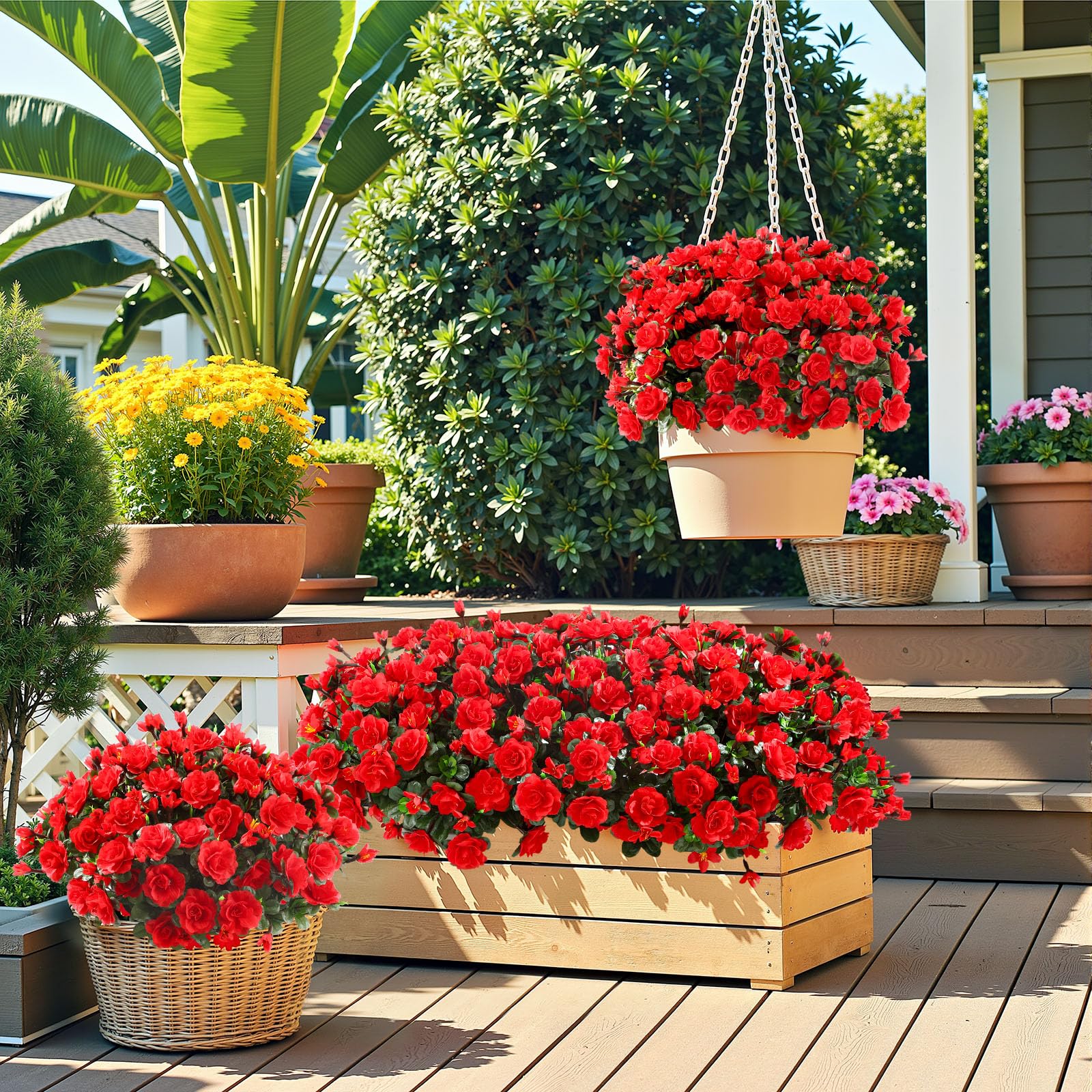 Alupssuc fade-resistant blooms maintain bright color under direct sunlight
