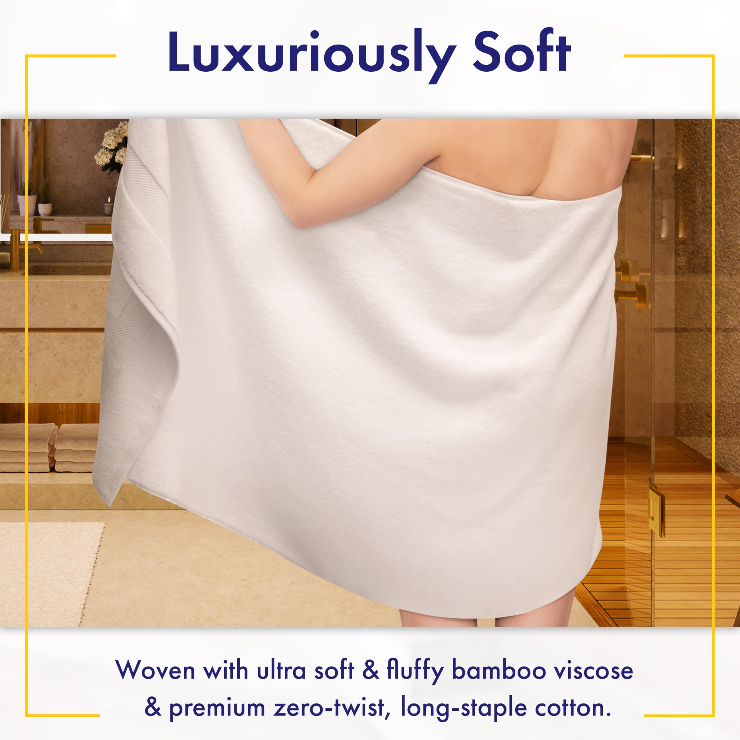 Alusa Home 700gsm bath towels close-up demonstrates strong absorption and fluffy loops.