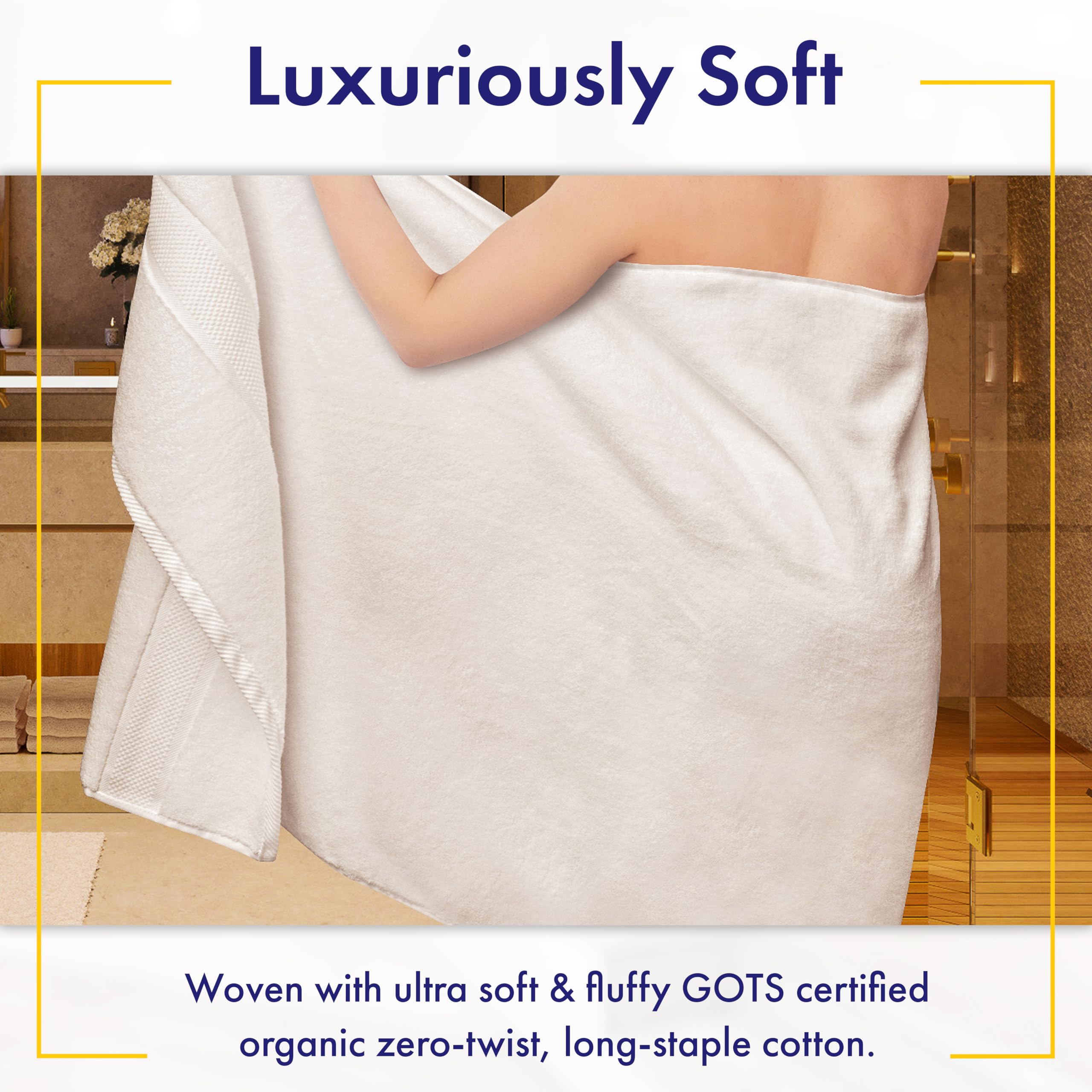 Alusa Home 700gsm cotton towels, ultra-soft for daily use