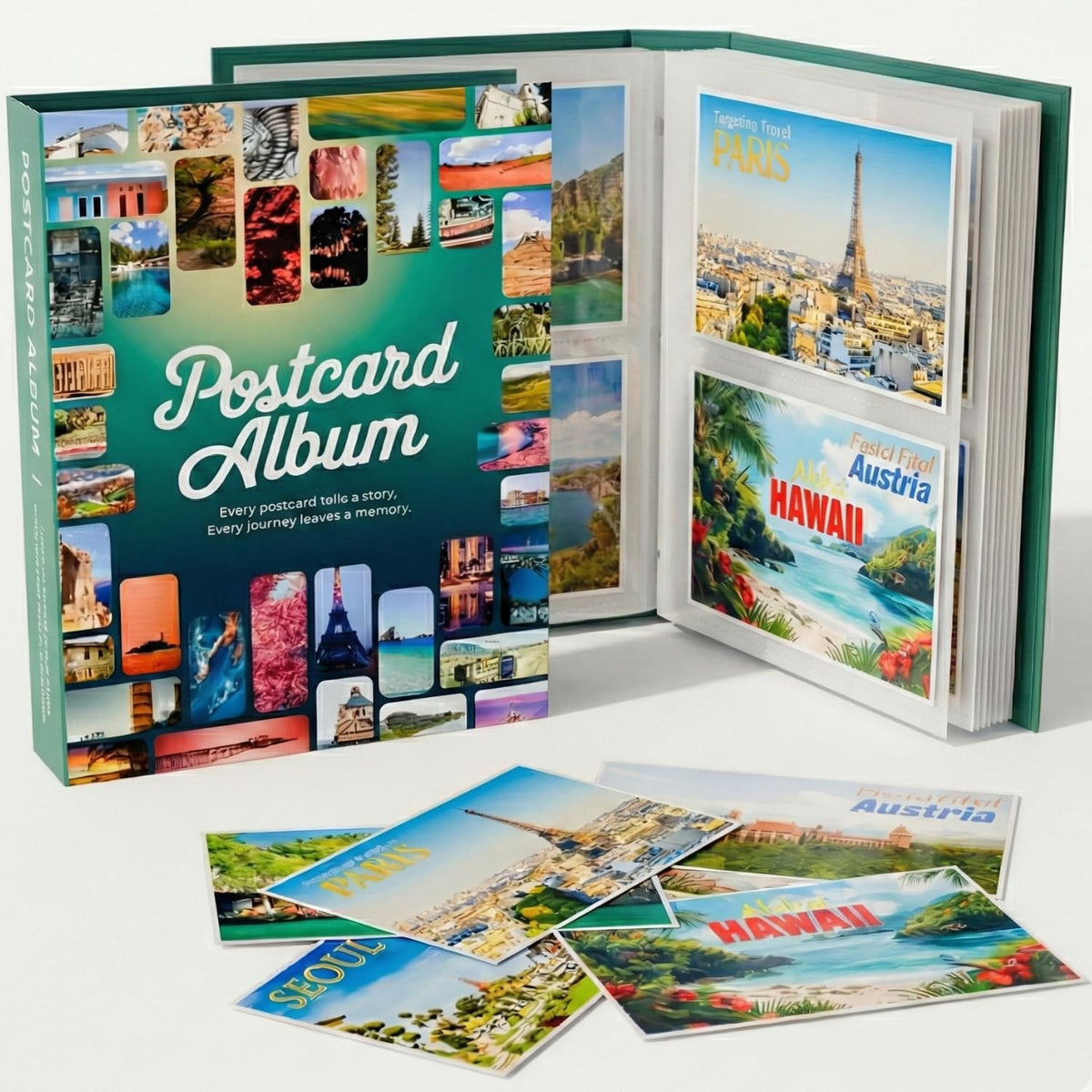 Alvorn postcard album cover displays a stylish memory binder for organized 4x6 storage.