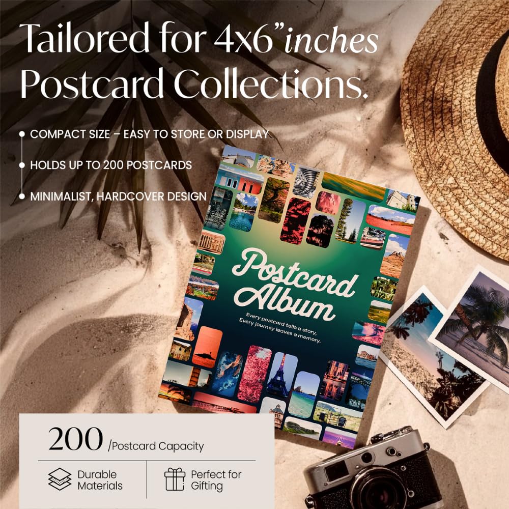 Alvorn postcard sleeves inside highlight clear protectors for vivid card viewing.