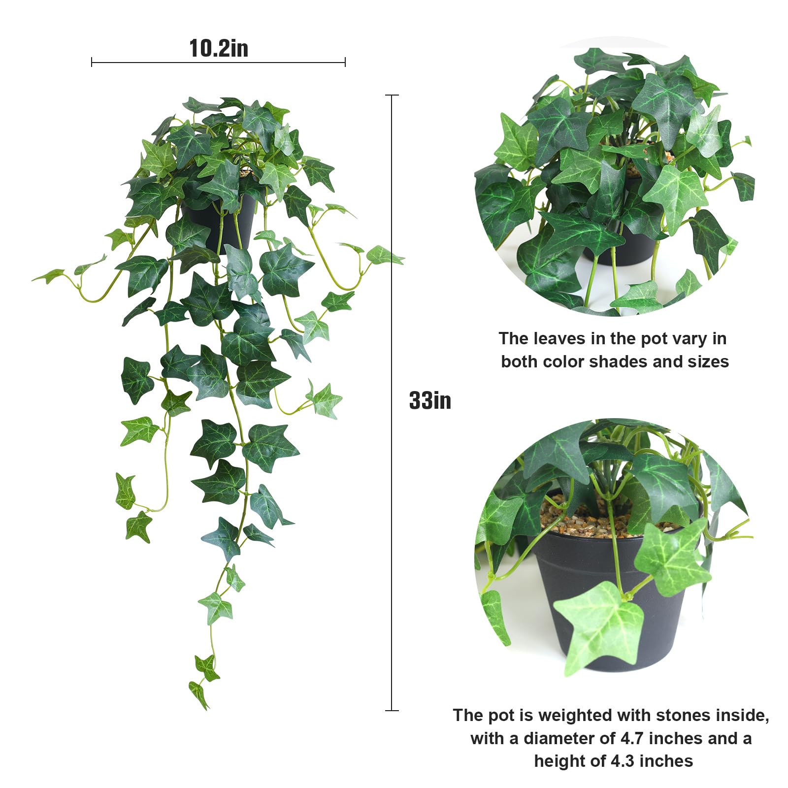 Alyptus artificial ivy greenery shown on a tabletop for versatile styling