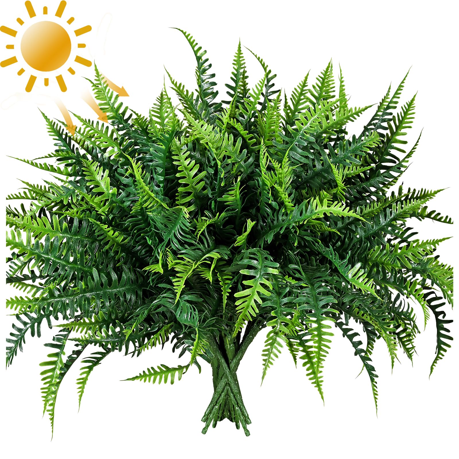 alyptus uv-resistant fake plants 16-bundles for sunlit porches, no watering needed.