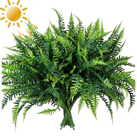 alyptus uv-resistant fake plants 16-bundles for sunlit porches, no watering needed.