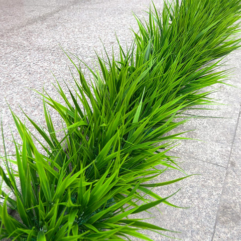 Alyptus window box decor with faux plants for vibrant exteriors.