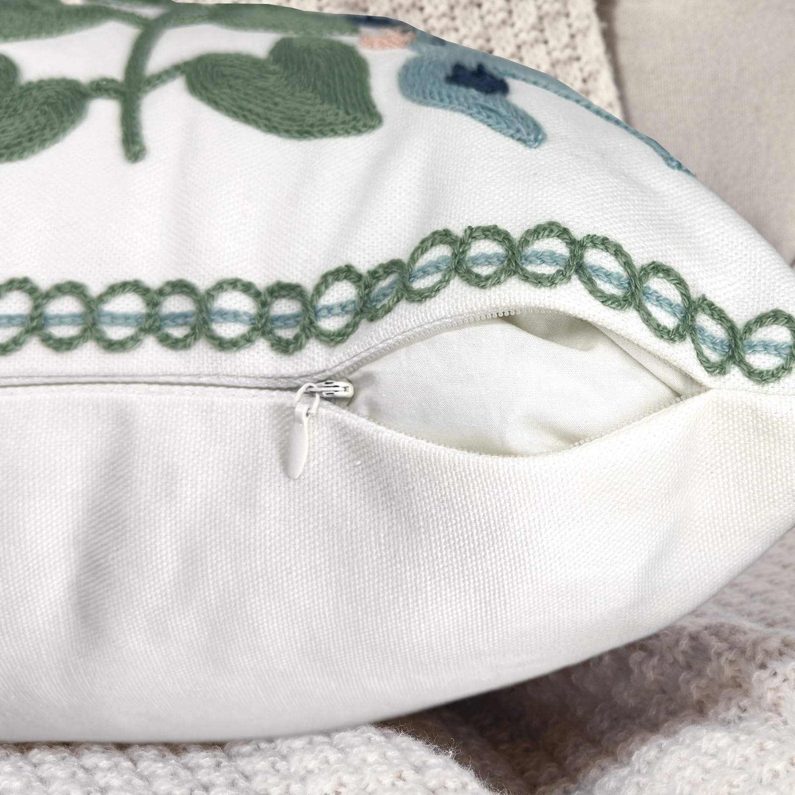 Alysheer cotton canvas texture offers breathable, durable cushion cover material.