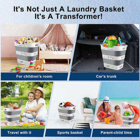 ALYSTER multi-functional foldable basket ideal for home or outdoor storage.