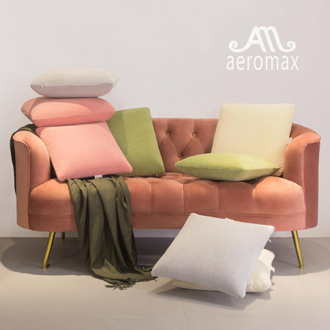 AM AEROMAX 18x18 size note helps plan cushion fits