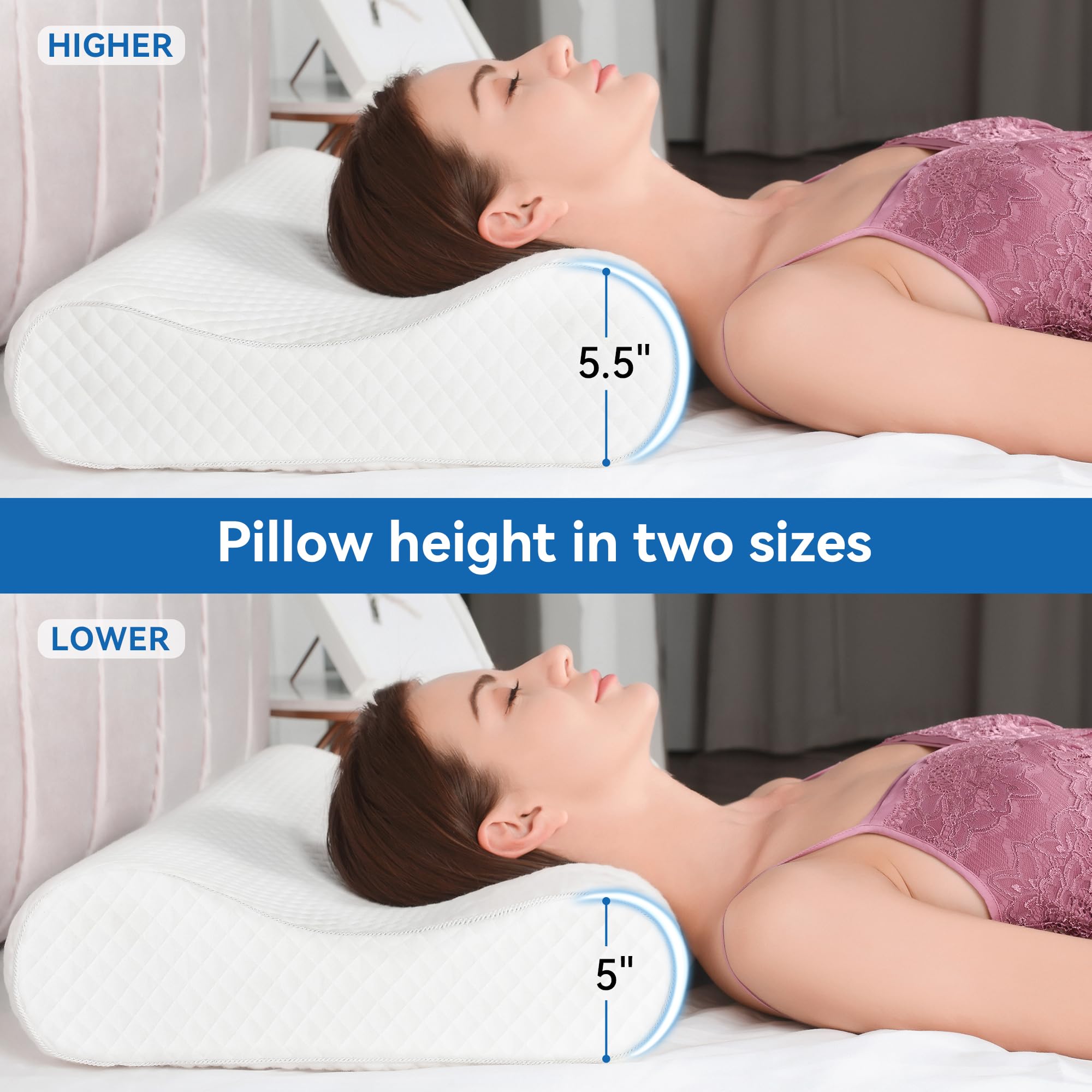 AM AEROMAX ergonomic curve design supports head and shoulders