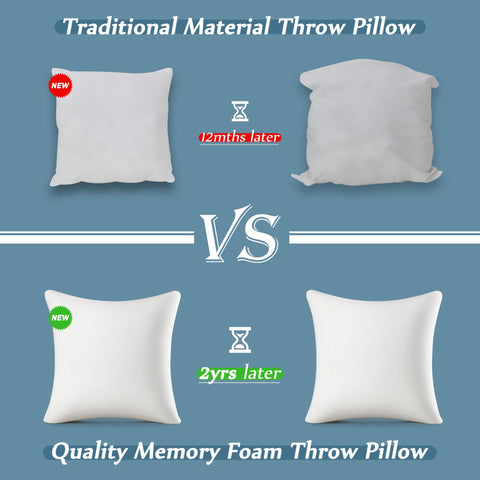AM AEROMAX pack of two pillows shown side-by-side for decor
