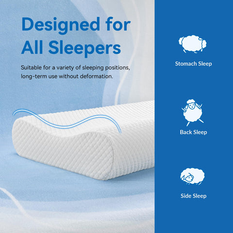 AM AEROMAX removable outer and inner covers keep the pillow fresh.