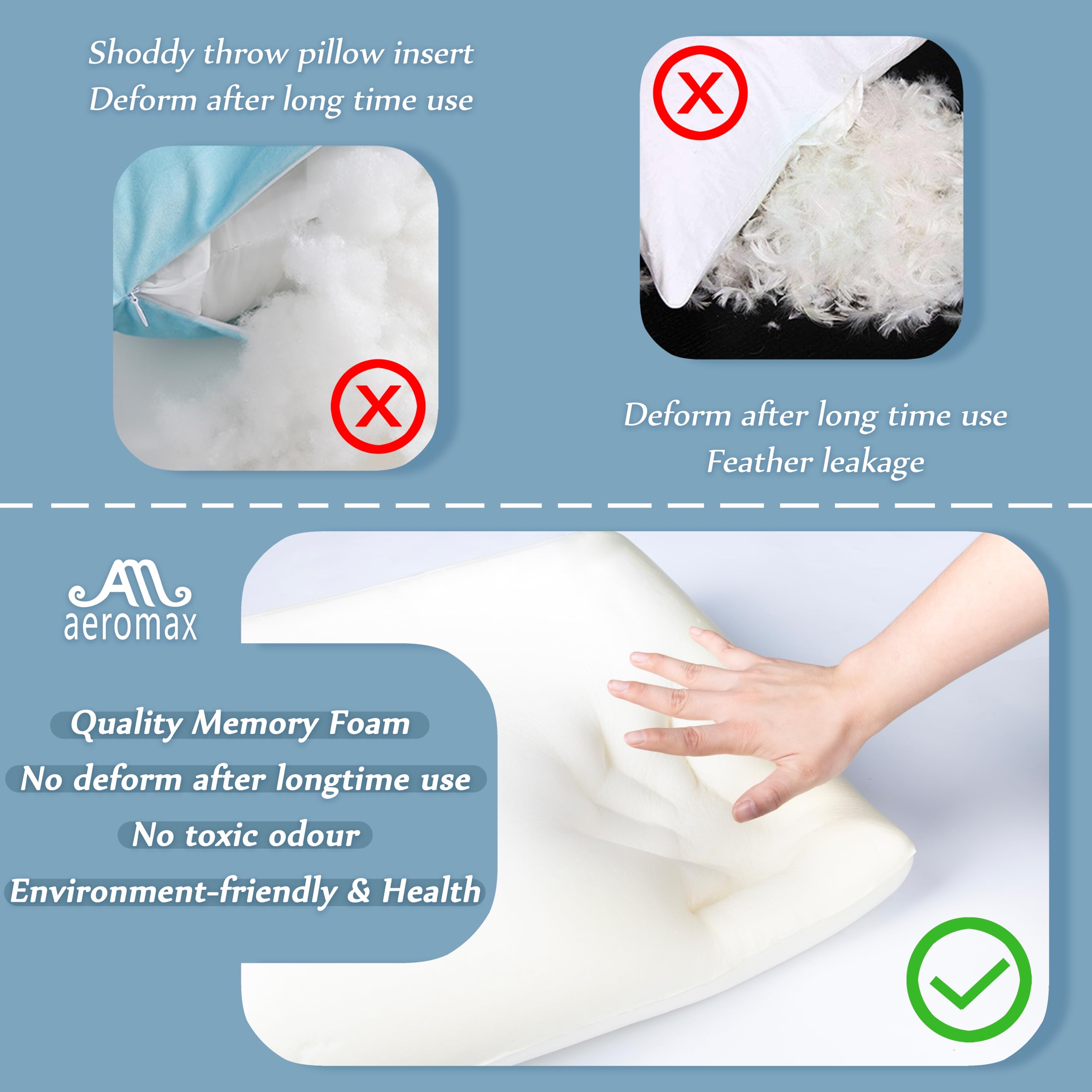 AM AEROMAX stitched edge detail demonstrates lasting shape