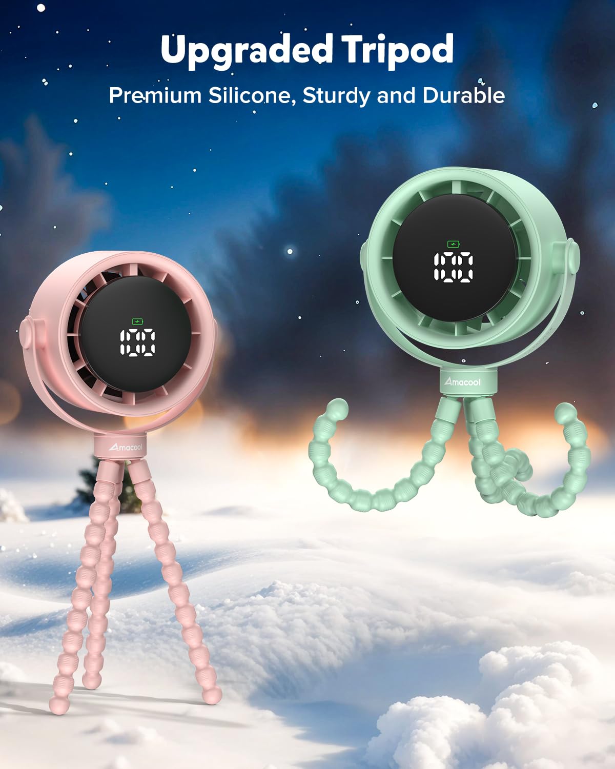 AMACOOL 360-degree rotation directs airflow precisely where needed.