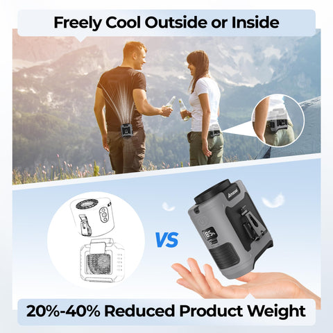 AMACOOL built-in LED light and SOS mode for nighttime outdoor safety.