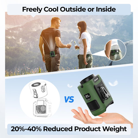 AMACOOL portable design is lightweight and compact for travel