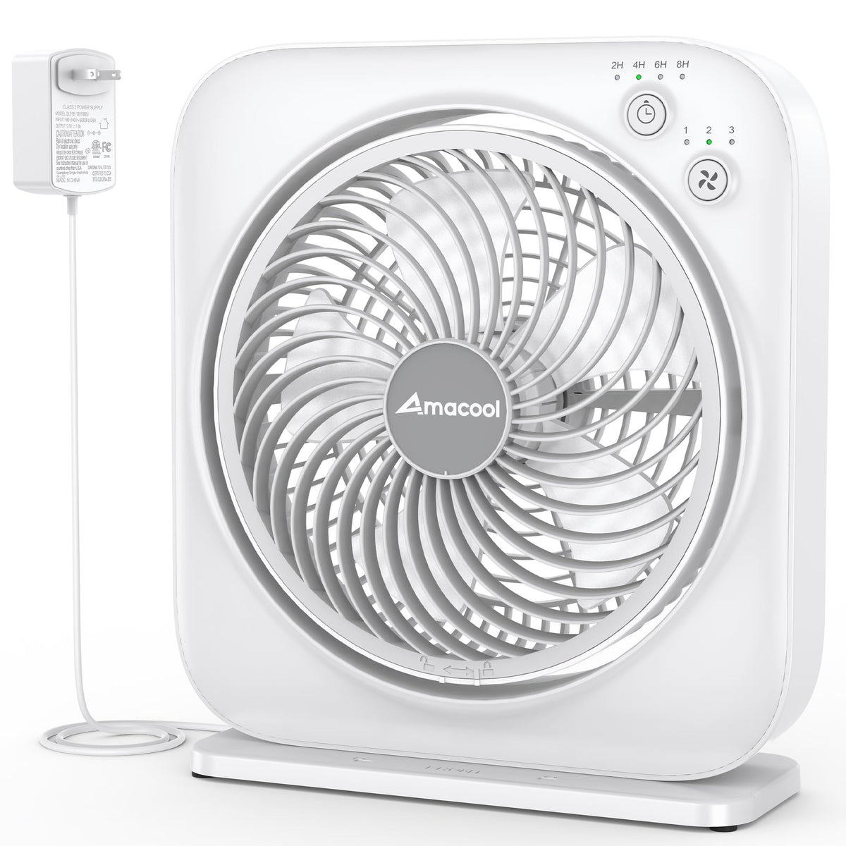 AMACOOL 12-inch box fan provides compact cooling for small spaces