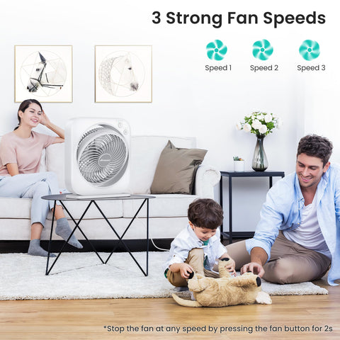 AMACOOL 3-speed controls shown for customizable airflow