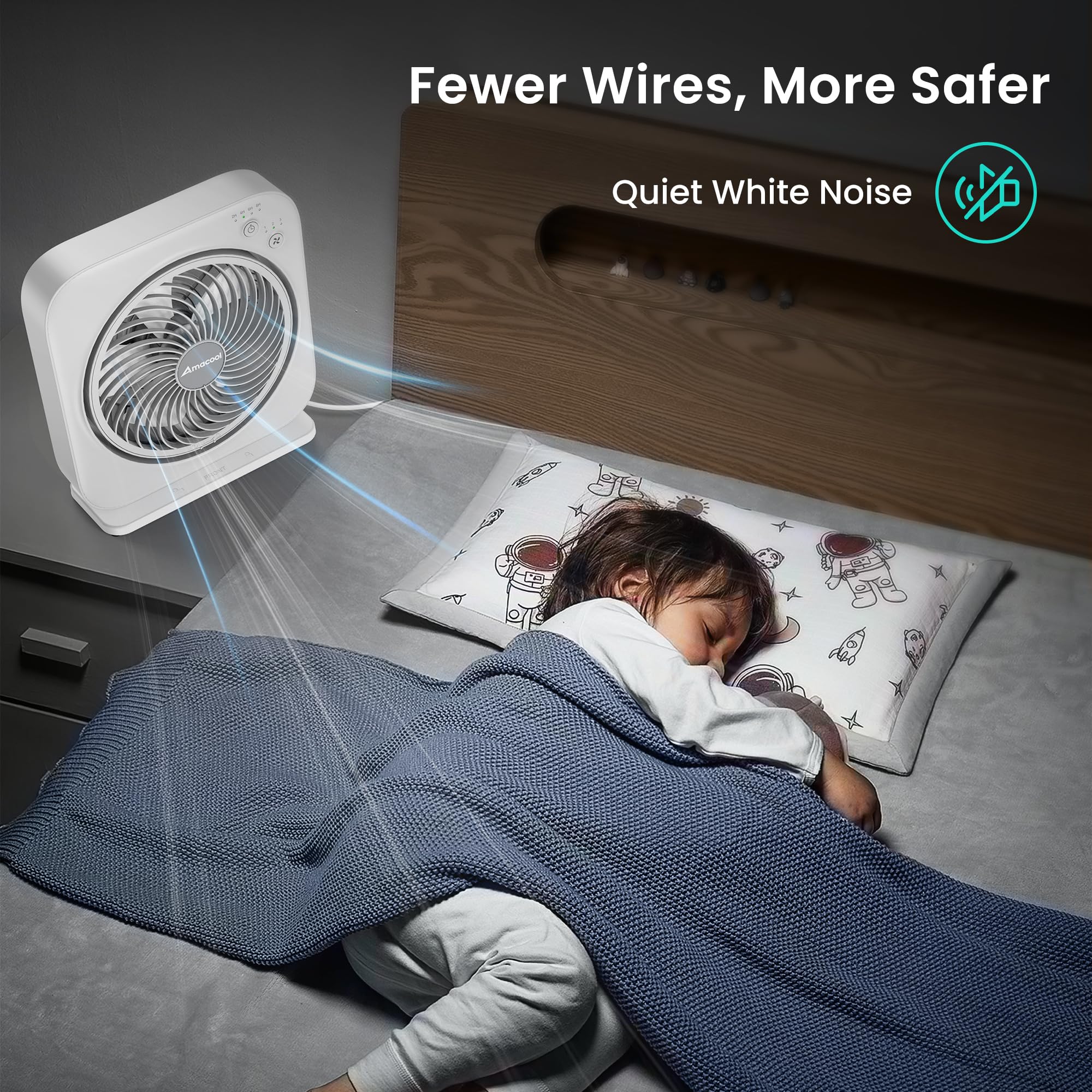 AMACOOL desktop use in office or bedroom for personal comfort