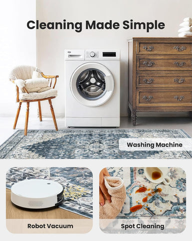 AMADA HOMEFURNISHING 5x7 rug with edge binding resists fraying under daily use