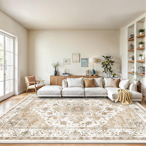 AMADA HOMEFURNISHING Amada 8x10 rug with low-profile edge for seamless living room look