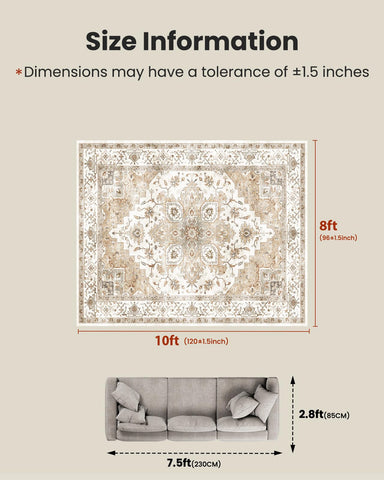 AMADA HOMEFURNISHING Amada rug shows non-slip backing for secure placement