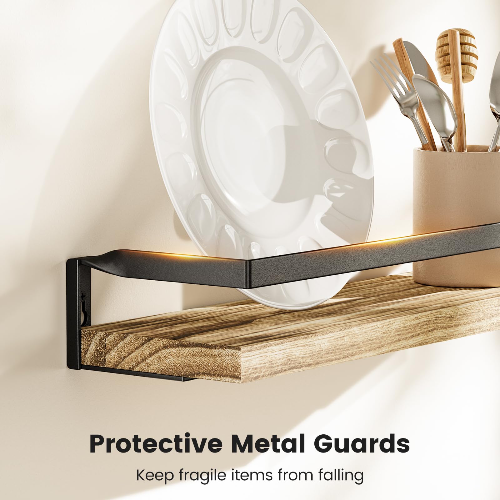 AMADA HOMEFURNISHING bathroom shelves easy installation on wood studs or drywall.